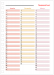 Miolo de Agenda Semanal Colors 2025