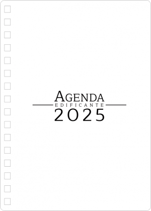 Miolo de Agenda Edificante 2025 Off Set 75g 14,8x21cm 1x1  Corte Reto 