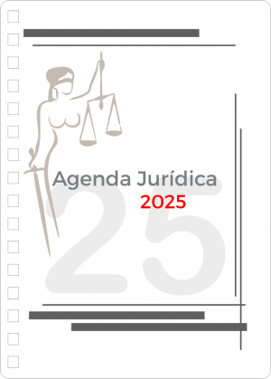 Miolo de Agenda Jurídica 2025 Off Set 75g 14,8x21cm 4x4  Corte Reto 